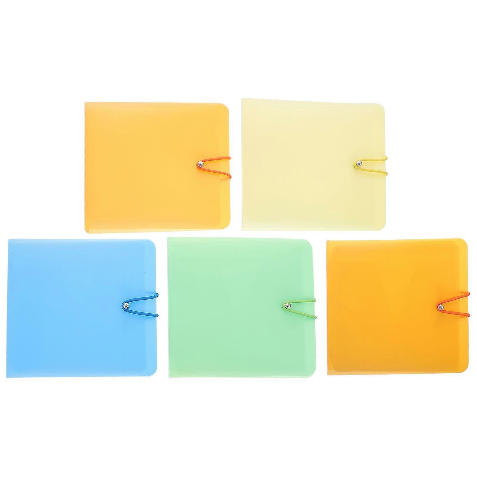 5Pcs CD Case 12-Capacity CD Holder Protective DVD Storage Case Holder Binders