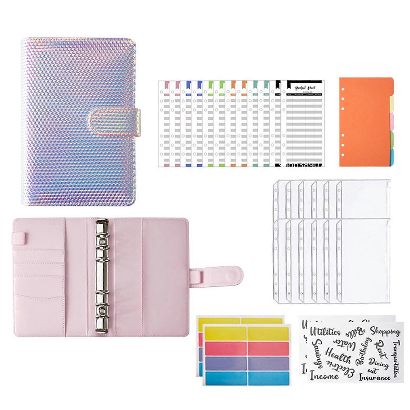 Hesroicy Waterproof Magnetic Buckle Diary Notebook - 1 Set A6 Laser, Dust-Proof Travel Journal with Smooth Writing, Ideal for Students