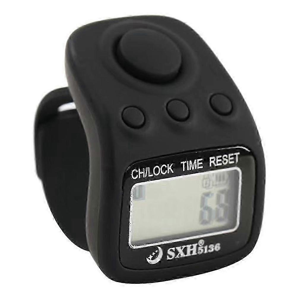 Electronic Finger Counter Resettable 6-Digit Hand Tally Ring Counter for Pray