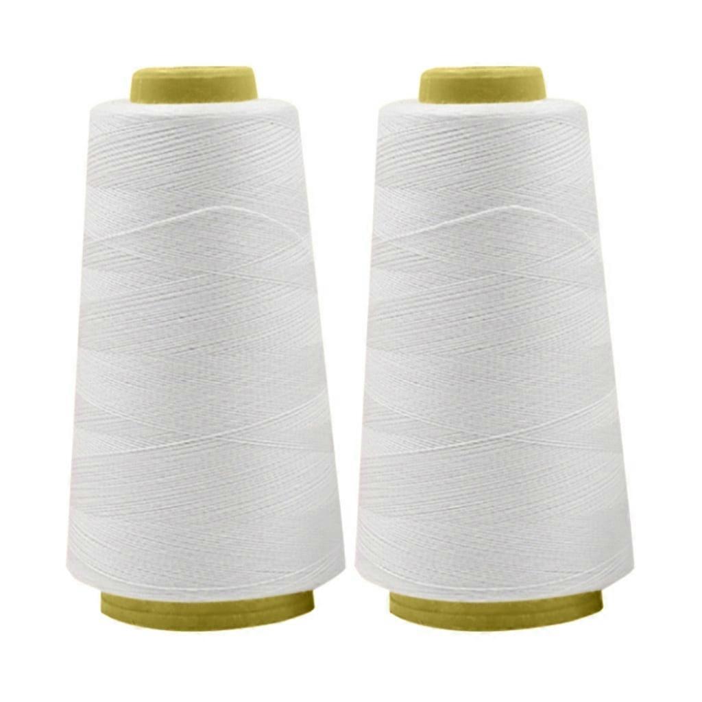 Handmade Yarn Crochet Sewing Threads Polyester 3000Yards Per Spools for Hand & Machine Sewing 2PCS
