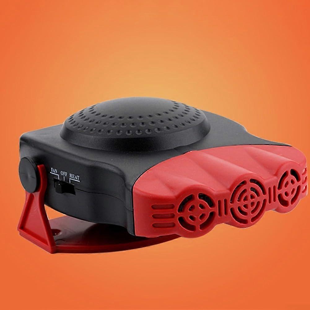 12V Car Heater and Cooler with Hot Cold Switch, ABS Defroster for Vehicle Windshield Snow Removal (Red)