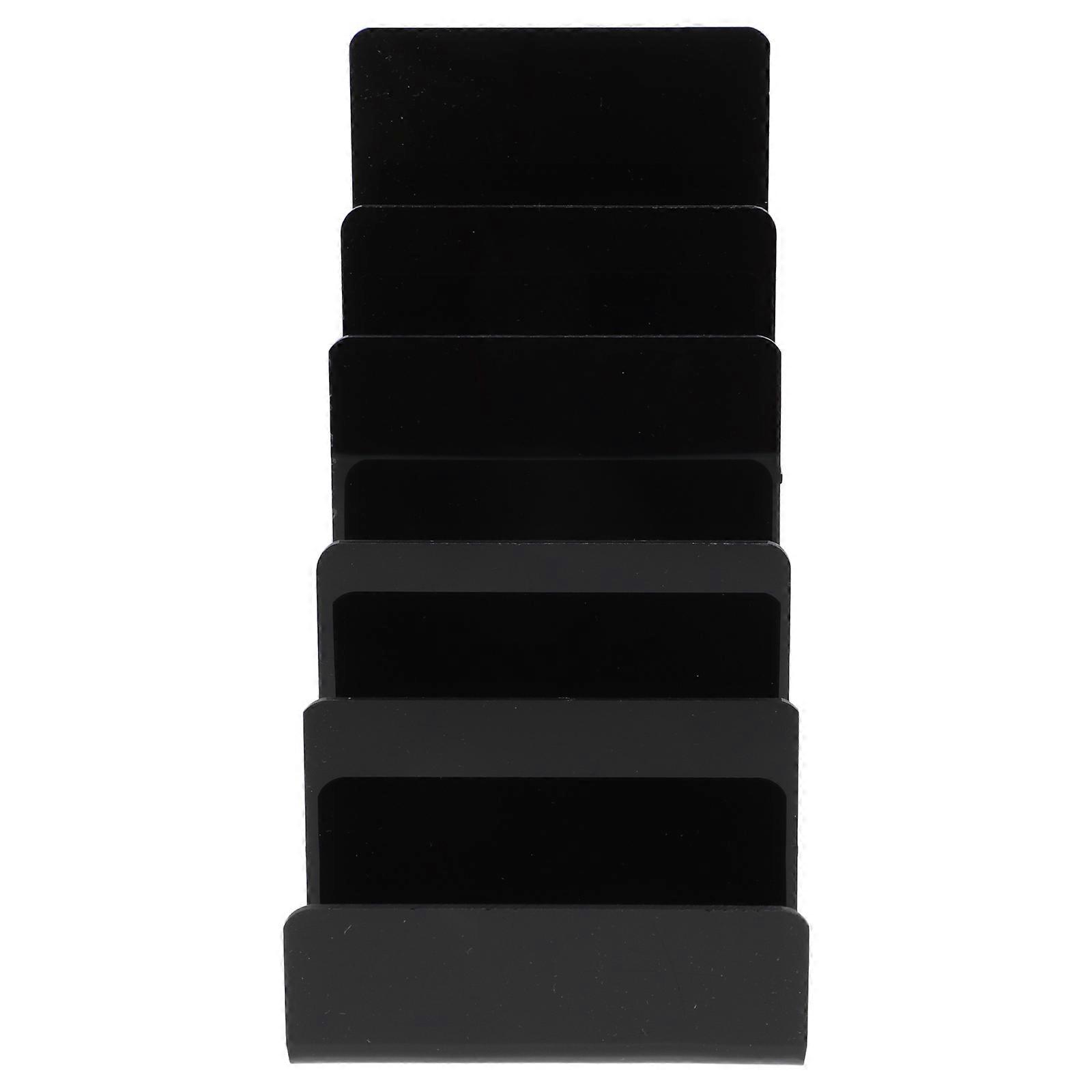 Acrylic Black Wallet Display Rack for Storage Multi-Layer 3Pcs Set