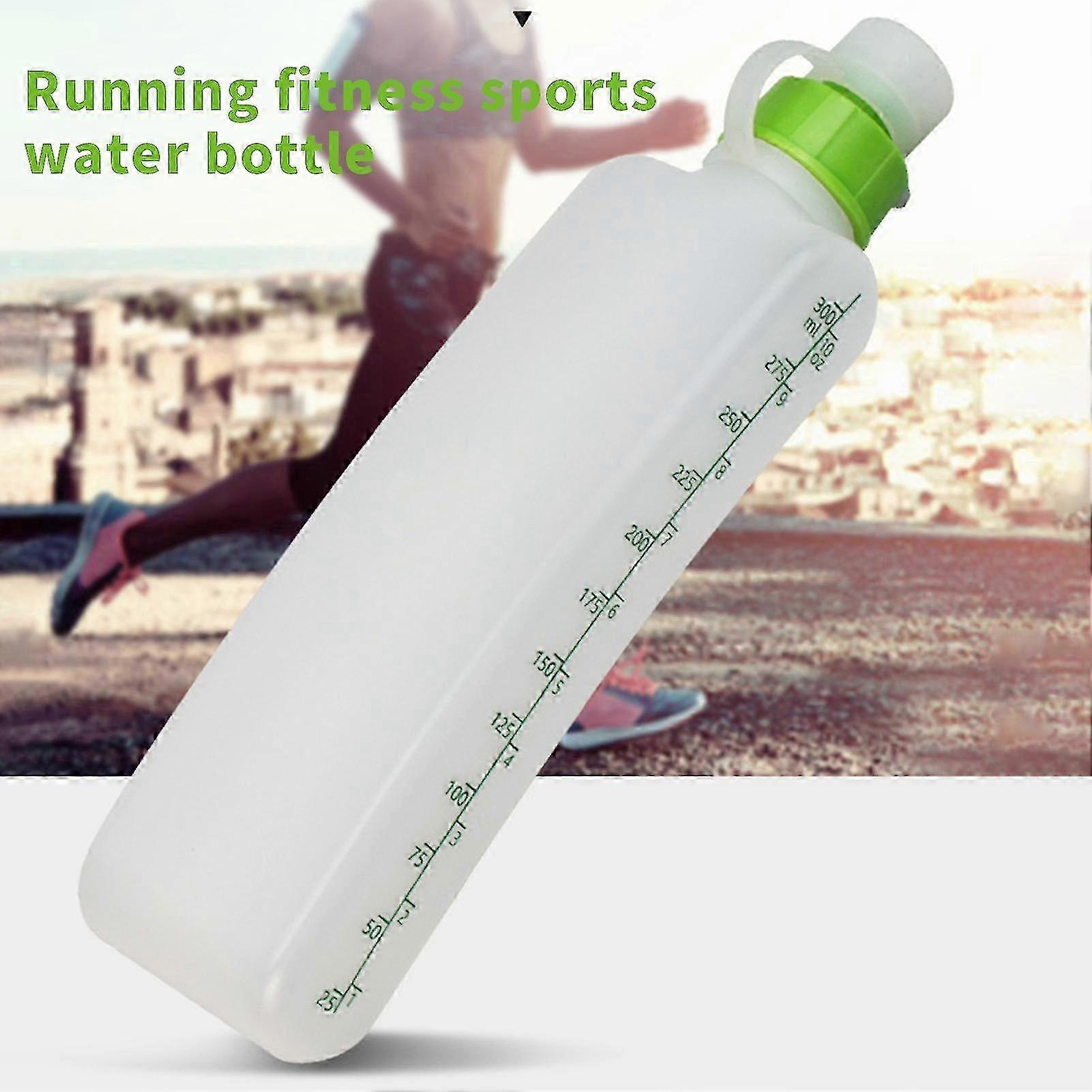 for Kaesi 310ml Leak-proof Squeeze Water Bottle - Portable for Fitness, with Scale & Curved Design