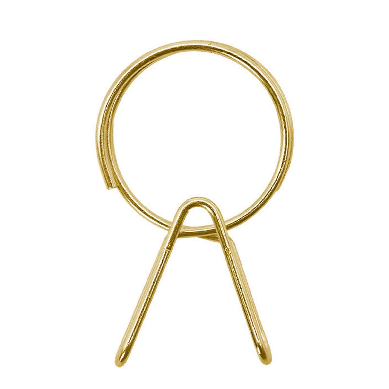Jikaix 1/2Pcs Key Clip Stainless Steel Clamp Design Easy Installation Split Ring Alternative Key Organizer Key Accessory