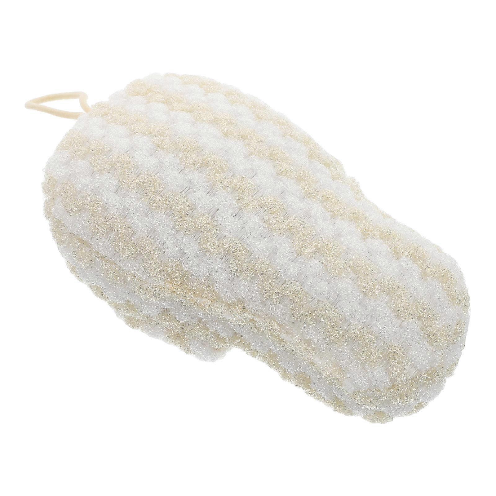 Bath Sponge Beige Loofah Exfoliating Body Scrubber for Shower