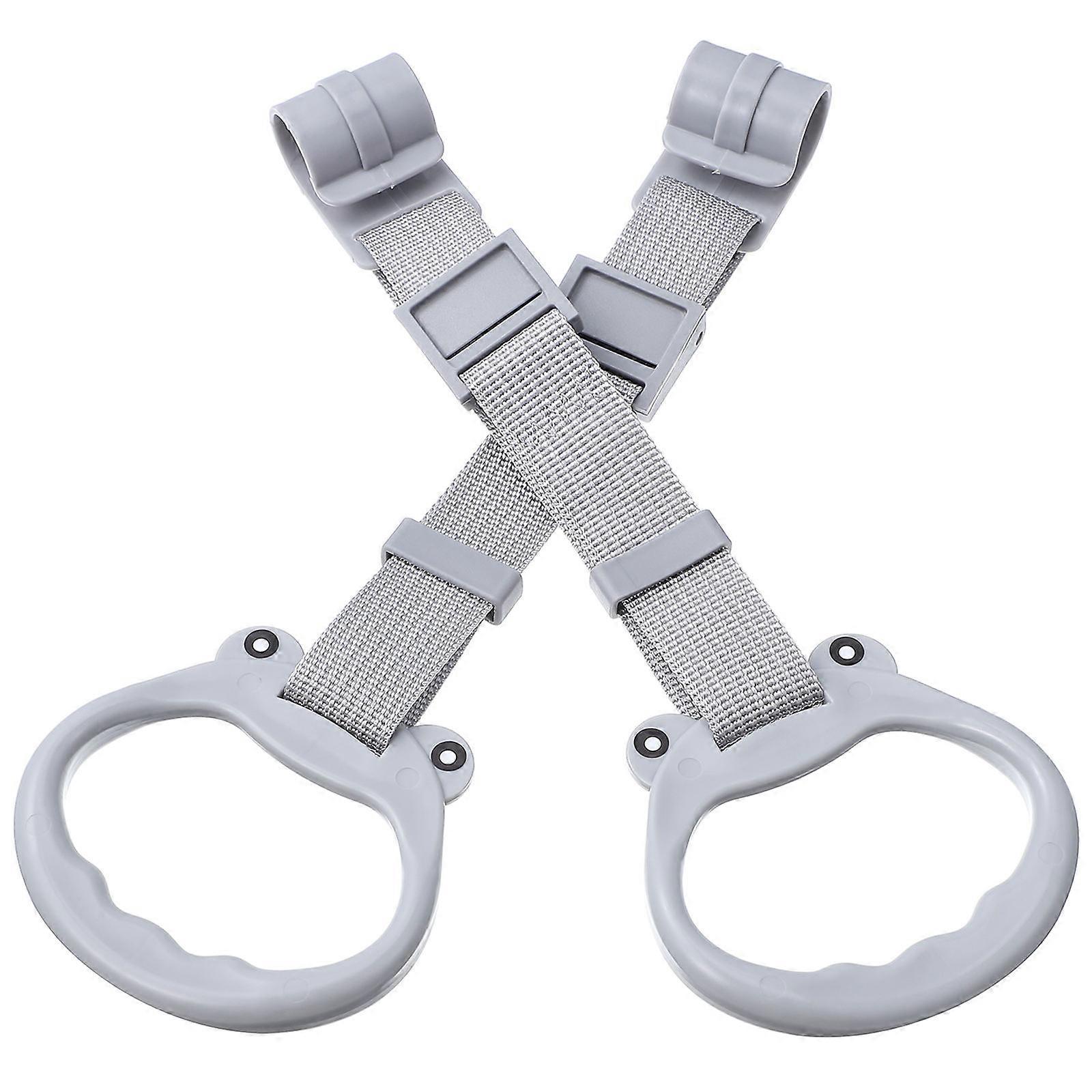 Pull Up Rings for Toddler Walking Safety 2Pcs Light Grey