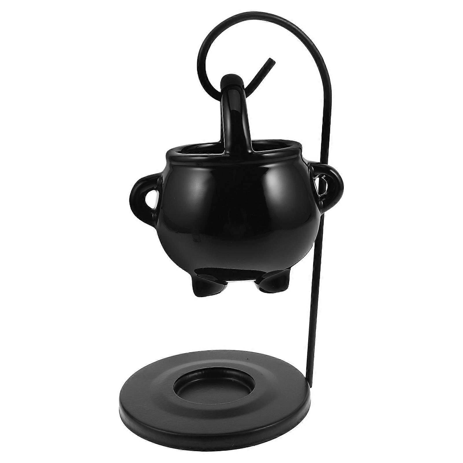 Halloween Black Cauldron Wax Burner for Essential Oil Diffuser
