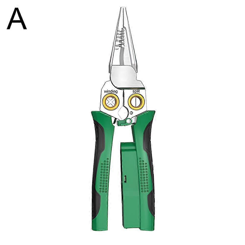 8-in-1 Multi-Functional Wire Stripper Scissors Electricity Wire Stripper Pliers Cutting Cable Wire Stripper Electricity Tester