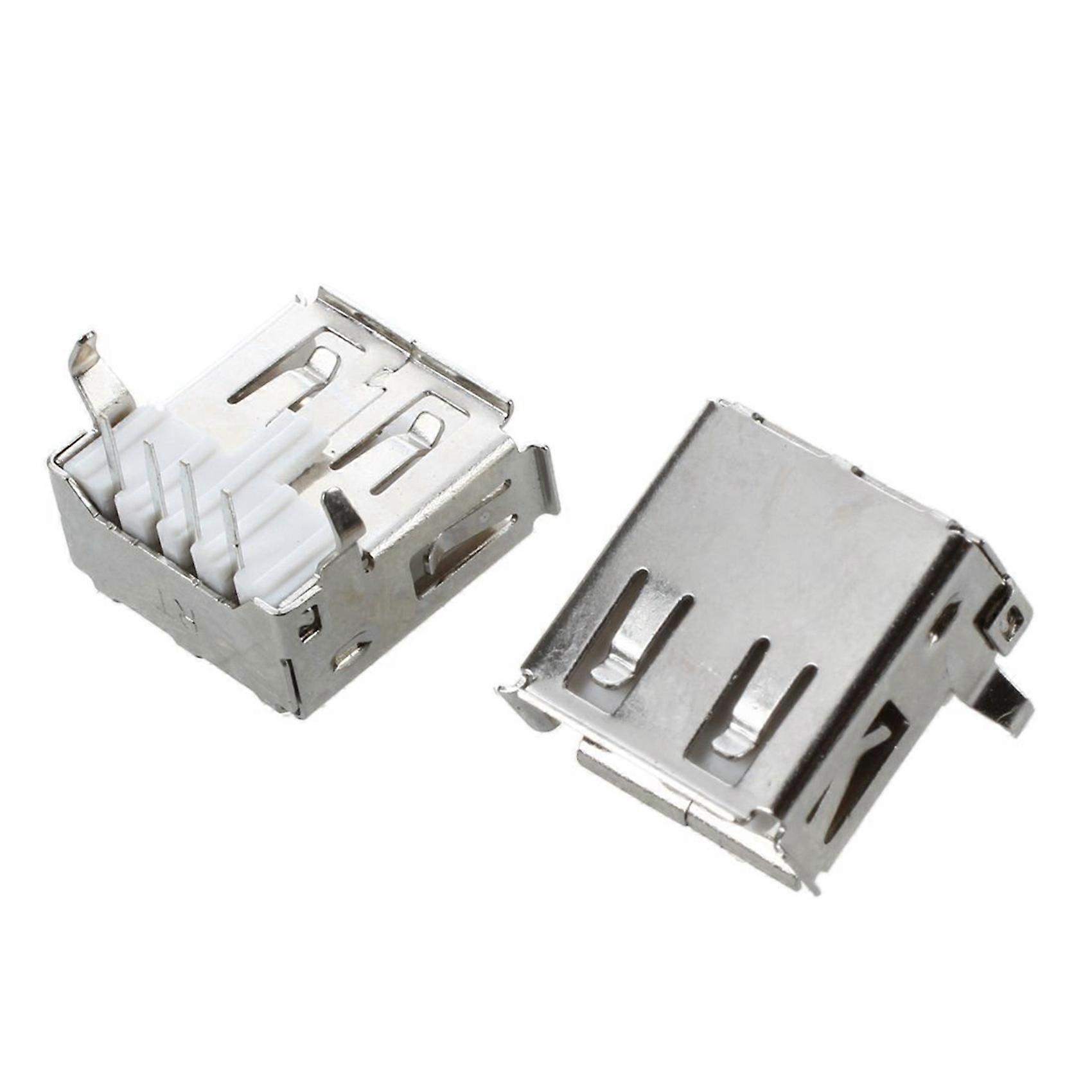 60 Pcs USB Female Type A 4-Pin DIP Right Angle Plug Jack Socket Connector