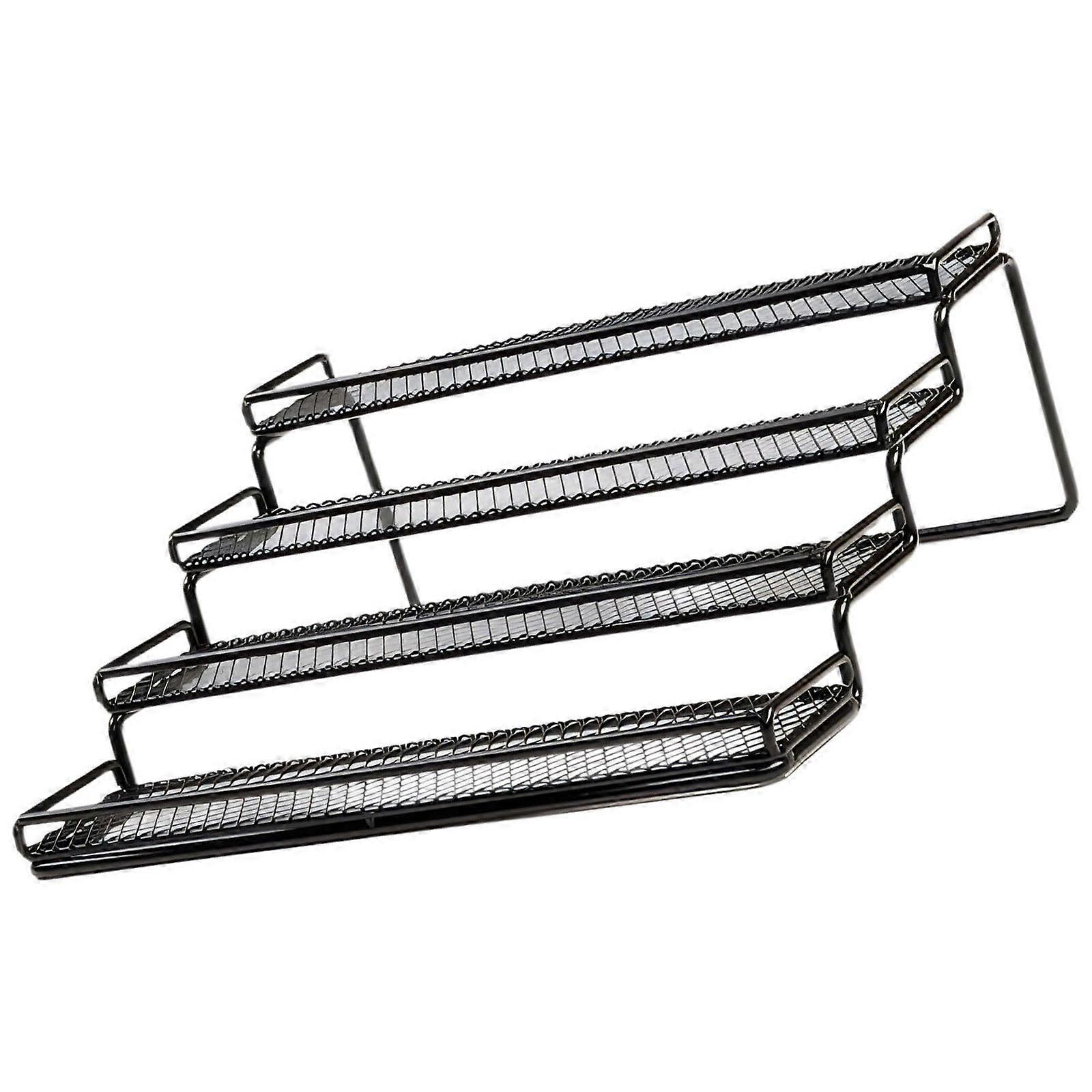 Spice Rack for Kitchen Countertop, SpaceSaving Tiered Design Metal Organizer for Condiments and Jars