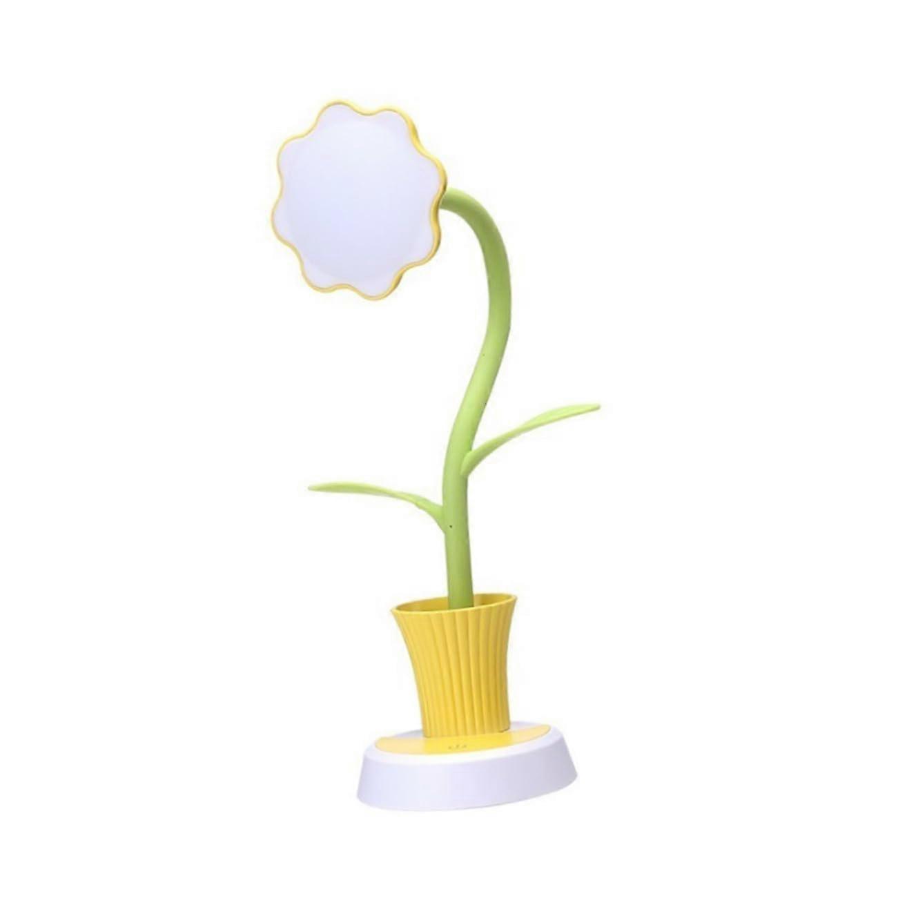 LED Desk Lamp Rechargeable with Touch Control EyeFriendly Light USB Charging for Reading Studying Yellow