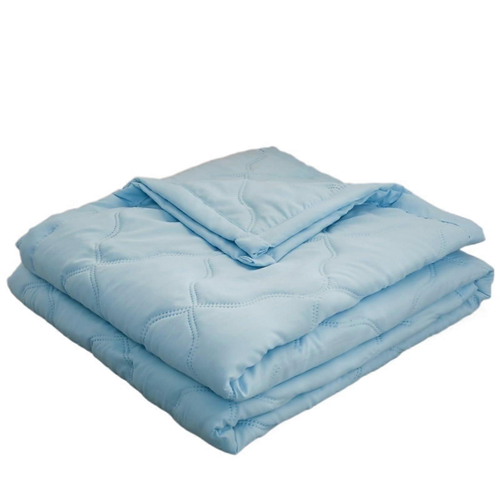 Cooling Comforter King Size with Instant Cooling Fabric, Breathable Summer Quilt Blanket Blue 200x230cm