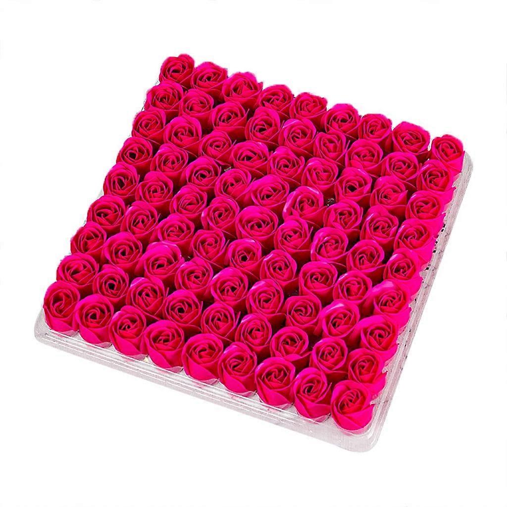 Yakbaofuo Artificial Flowers Rose Soap Flower Head Three-layer Without Base Rose Eternal Flower