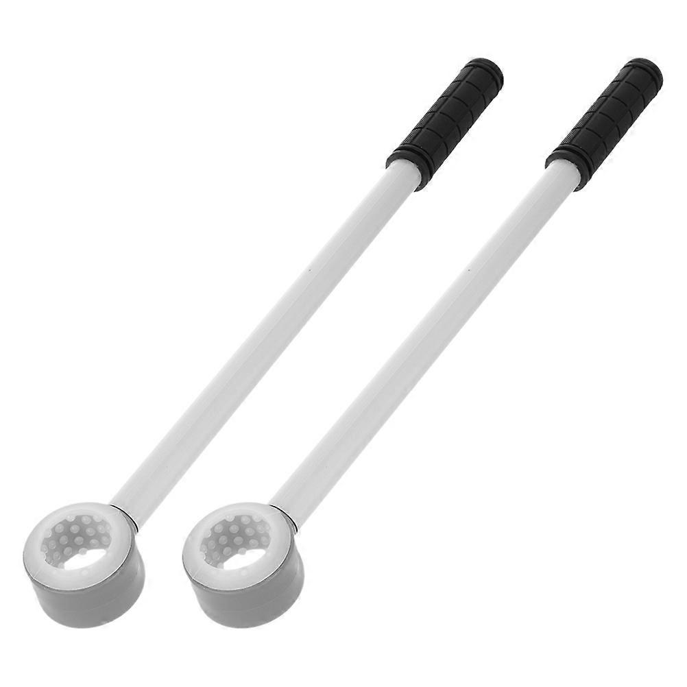 Window Push Rod for High Window Access 2Pcs Silver Handle