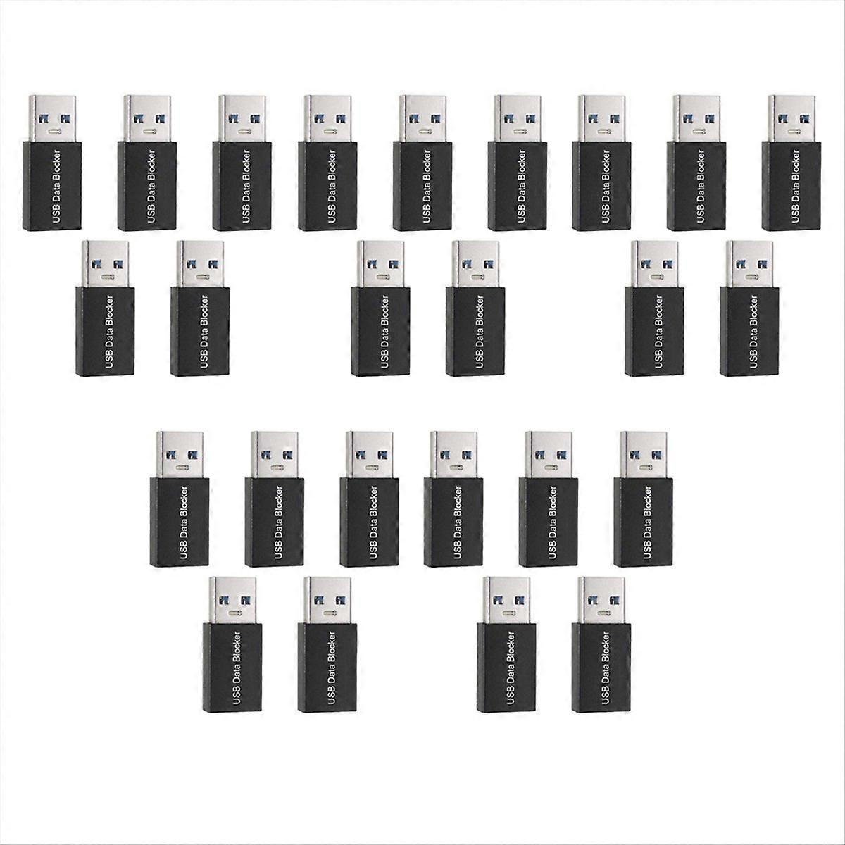 5Pcs Charge-Only USB Blocker Adapter for Blocking Data Sync, Black