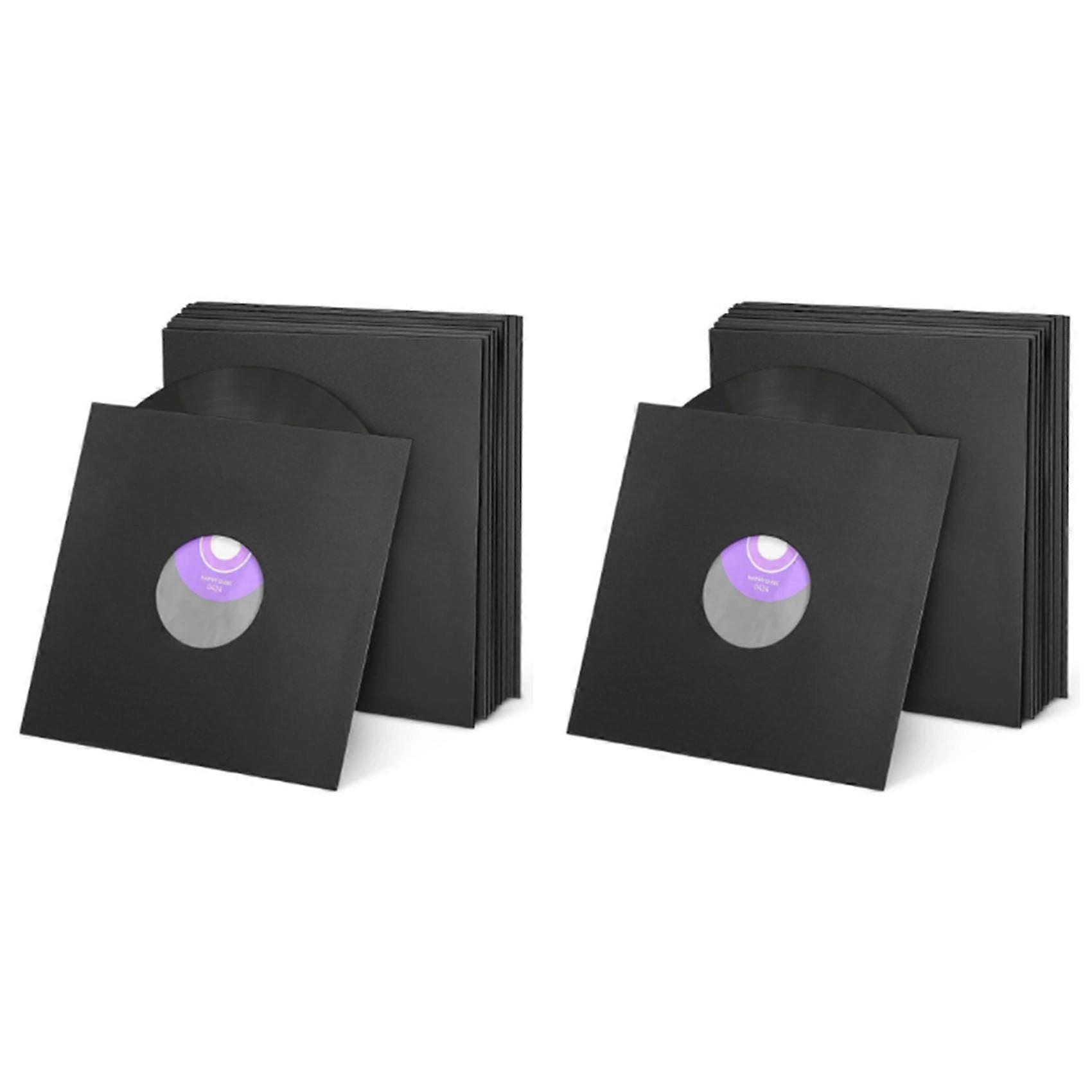 20Pcs Vinyl Record Sleeves with Dust and Scratch Protection, Standard Size LP Storage Covers