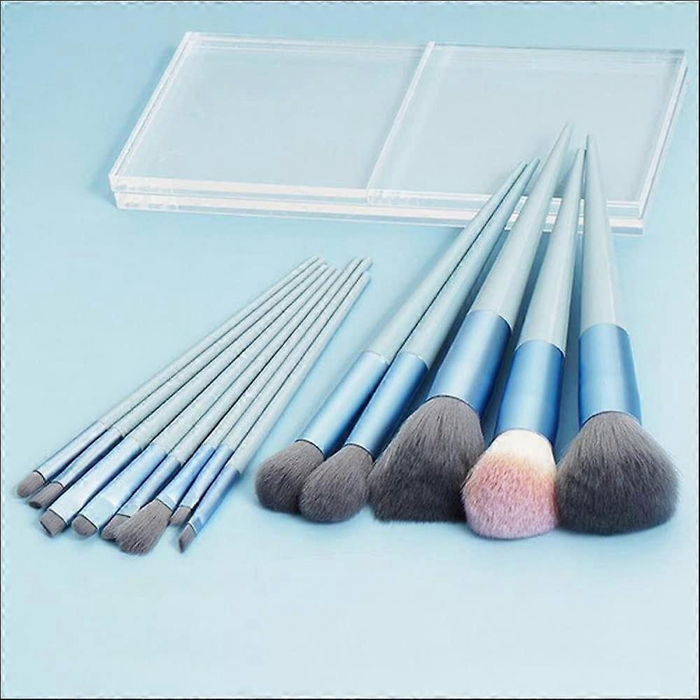 13 Piece Makeup Brush Set with Soft Fluffy Bristles for Foundation Eyeshadow Blush and Powder