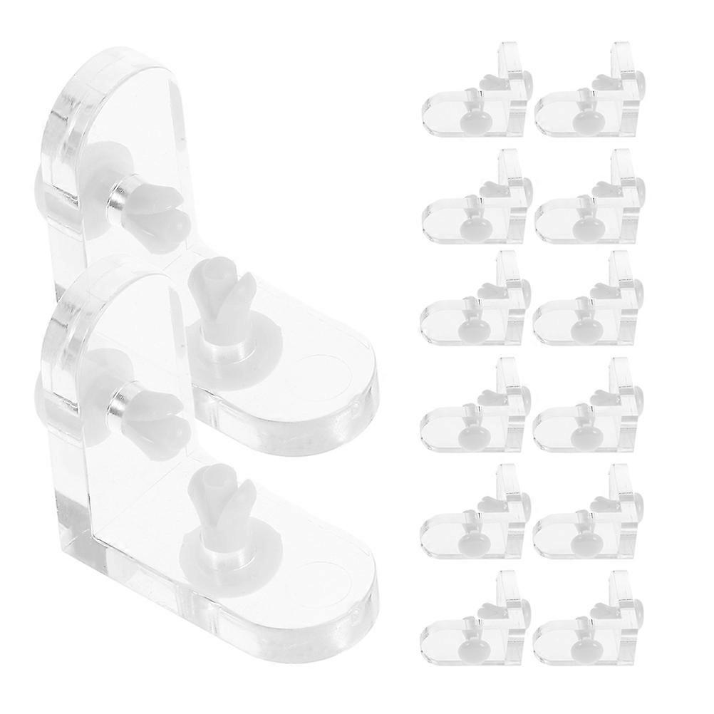 Acrylic L Shape Corner Brackets for Display Boxes Support 20Sets