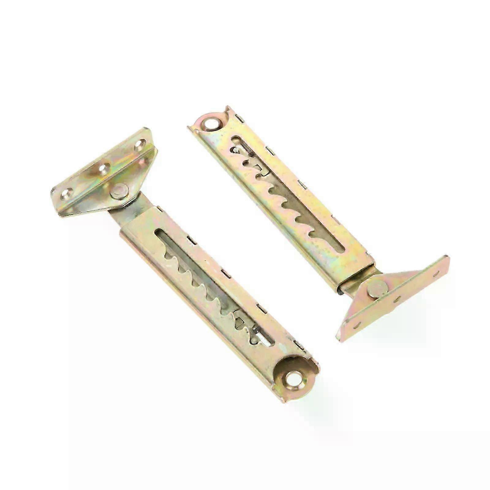 2Pcs Sofa Lifting Hinge Angle Adjustment Hinge Adjustable Gear Left and Right Iron Angle Lifting Rod for Drafting Table
