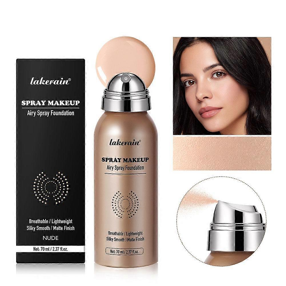 Lightweight Foundation Spray For Easy Even Makeup Hydrating Long Lasting 70ml