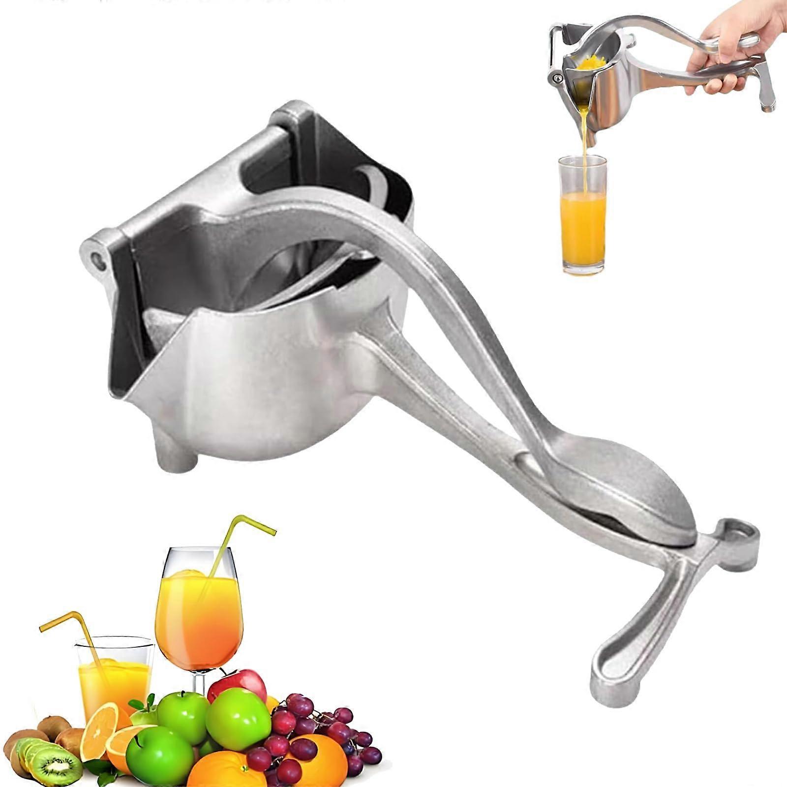 Manual Citrus Juicer Aluminum Ergonomic Handheld Lemon Squeezer for Efficient Home Juice Extraction