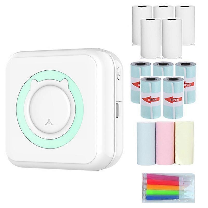 Portable Mini Printer Thermal Printing Wireless Bluetooth-compatible 200DPI Label Memo Wrong Questio