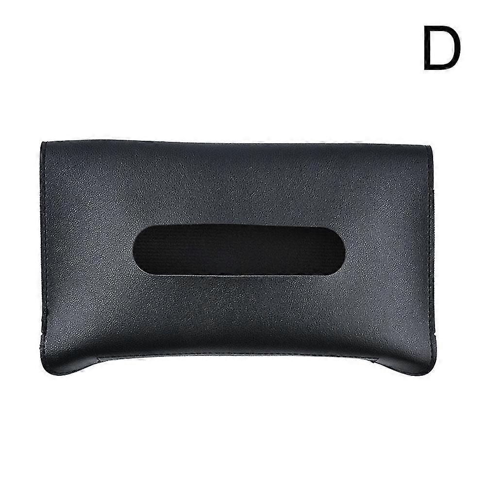 Car Tissue Box Hanging Sun Visor Holder Pu Leather Auto Accessories