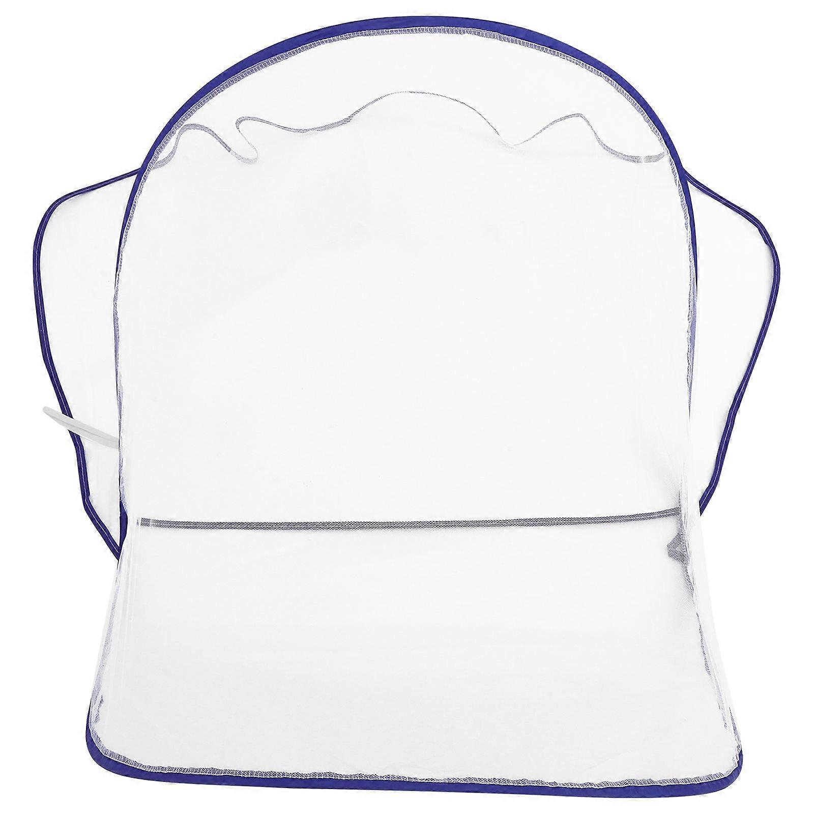 Folding Blue Mosquito Head Net for Sleeping Breathable Mesh Head Cover