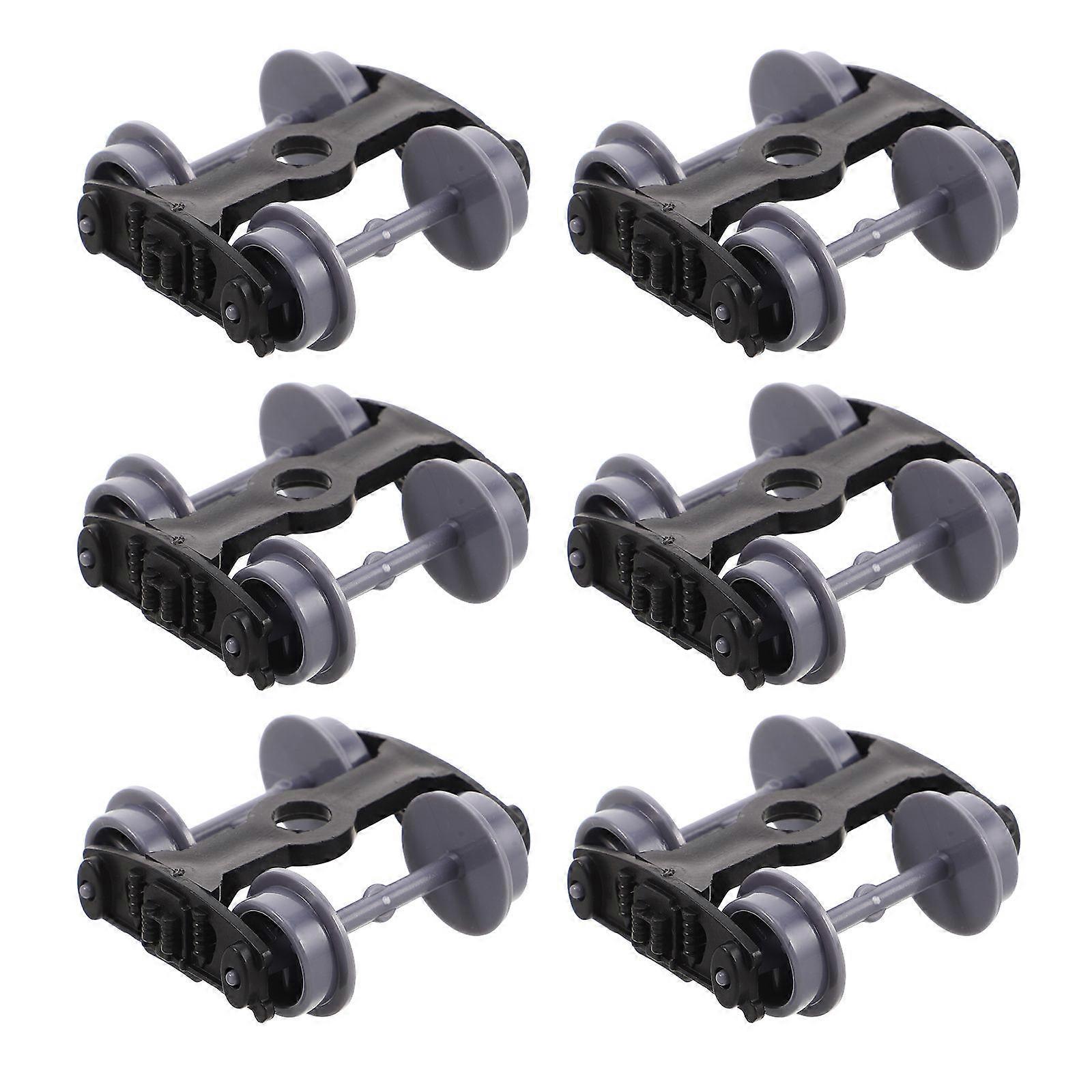 Train Wheel Model Train Wheels Building Kit for Decoration 6Pcs Toy Replacement