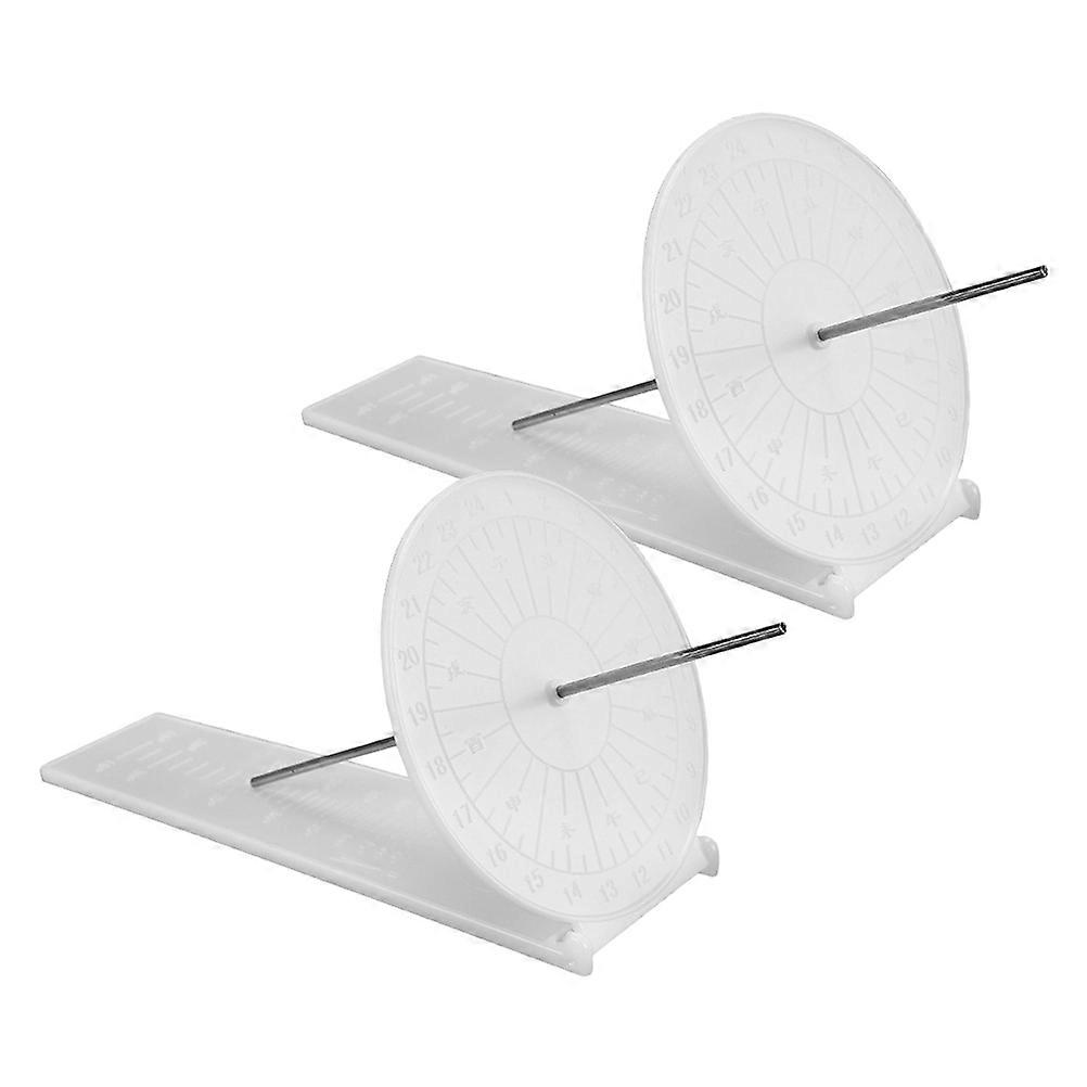 Sundial Clocks DIY Science Kit for Kids Teaching 2Pcs Educational Model