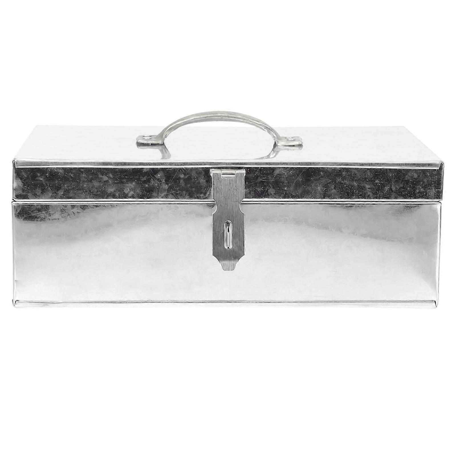 Tool Storage Small Metal Box Iron Sheet Tool Box Home Use Assorted Color 1Set