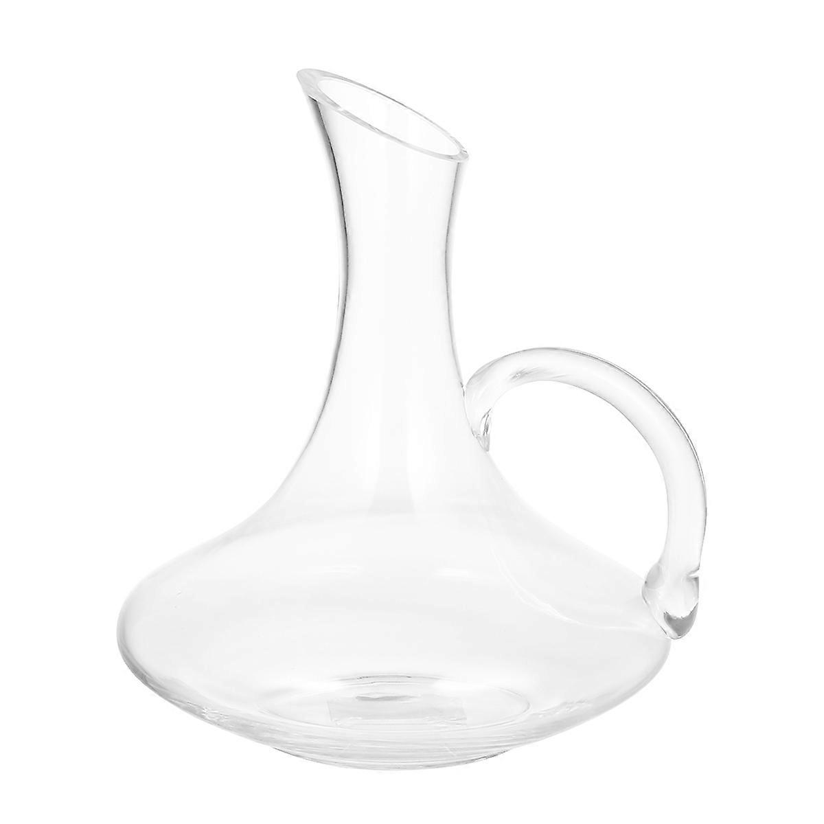 Red Decanter Glass Whiskey Drink Distributor with Handle 1Pcs