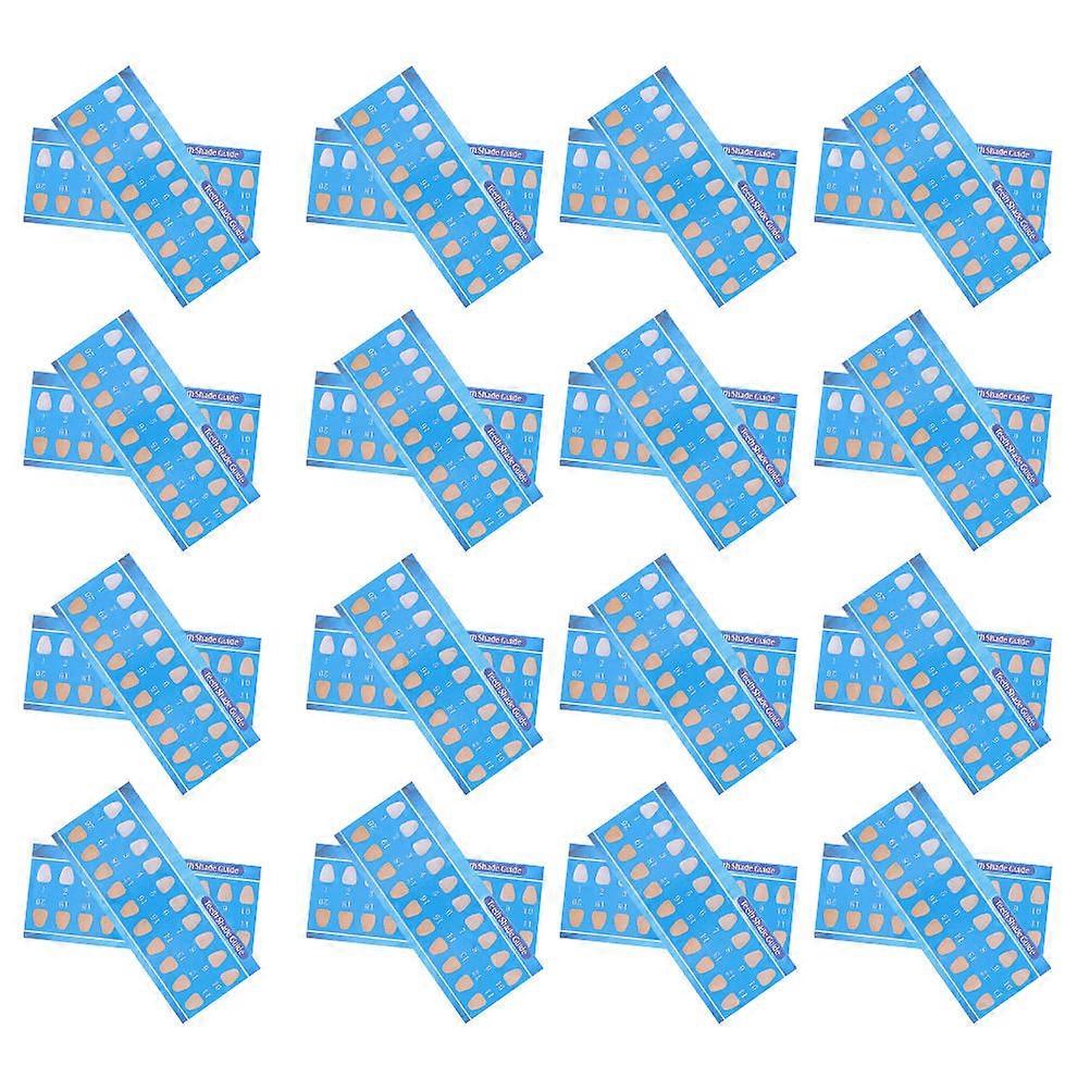 Supplies Shade Guide Disposable Tooth Shade for 30Pcs