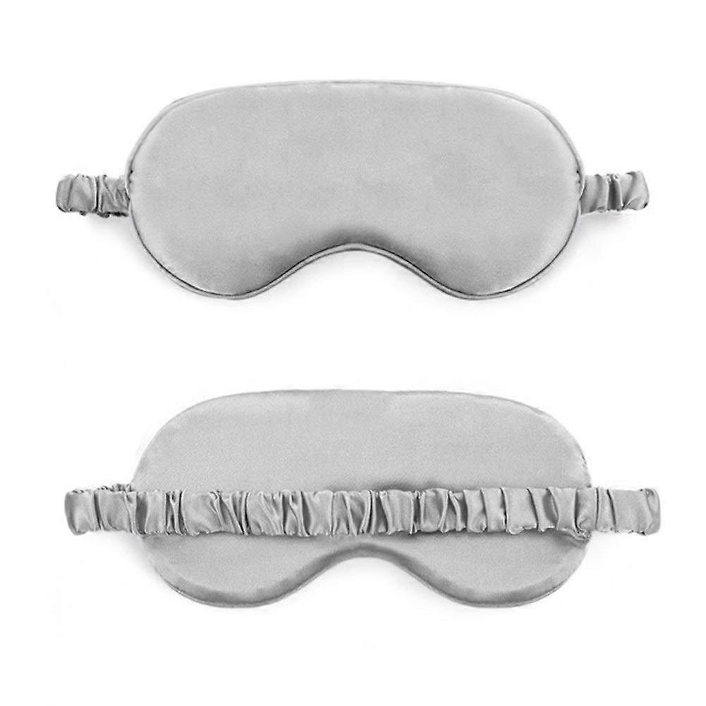 100% Pure Silk Sleep Mask with Cotton Lining for Complete Light Blocking and Adjustable Strap