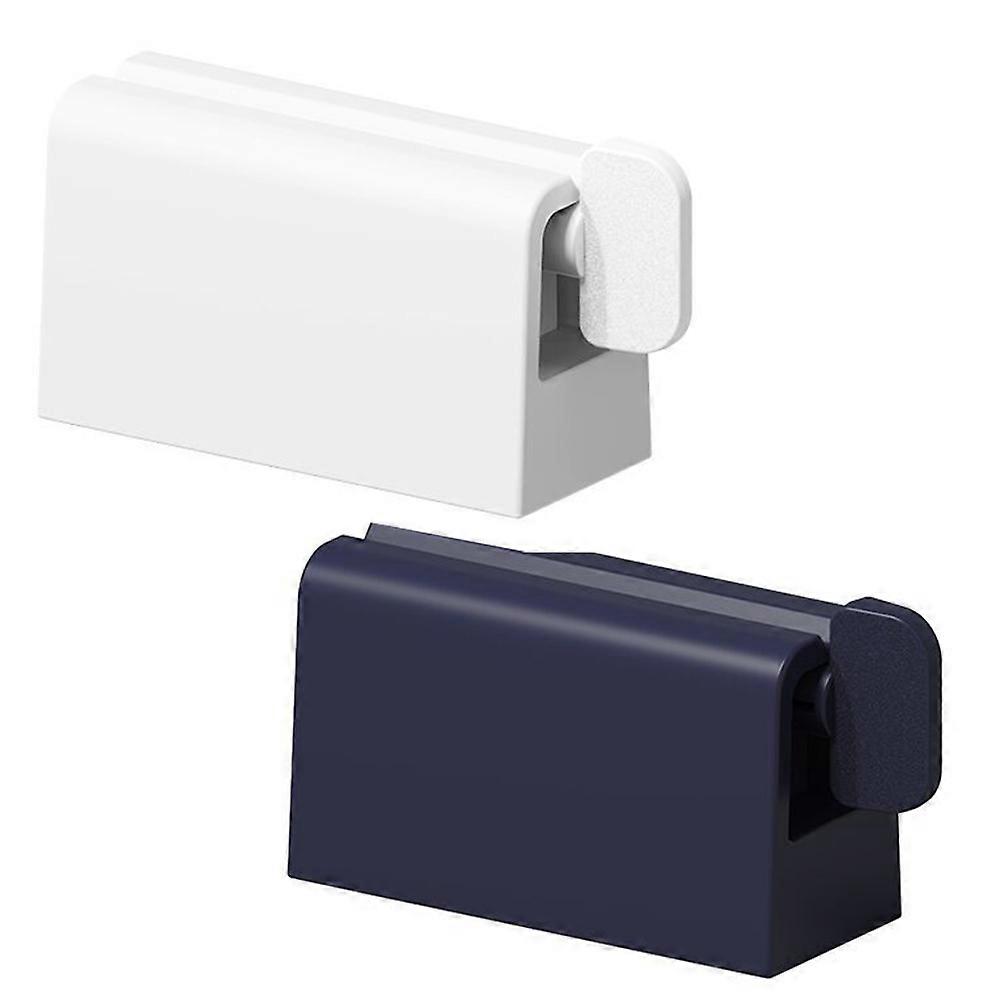 Practical Toothpaste Squeezer Wall Mounted Toothpaste Rack Blue Set
