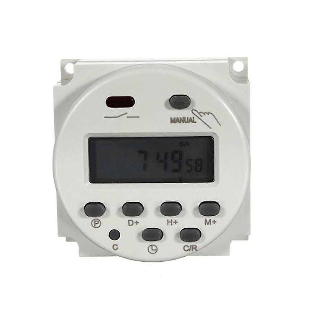 12V LCD Digital Microcomputer Control Power Timer Switch Time Relay Panel Mount