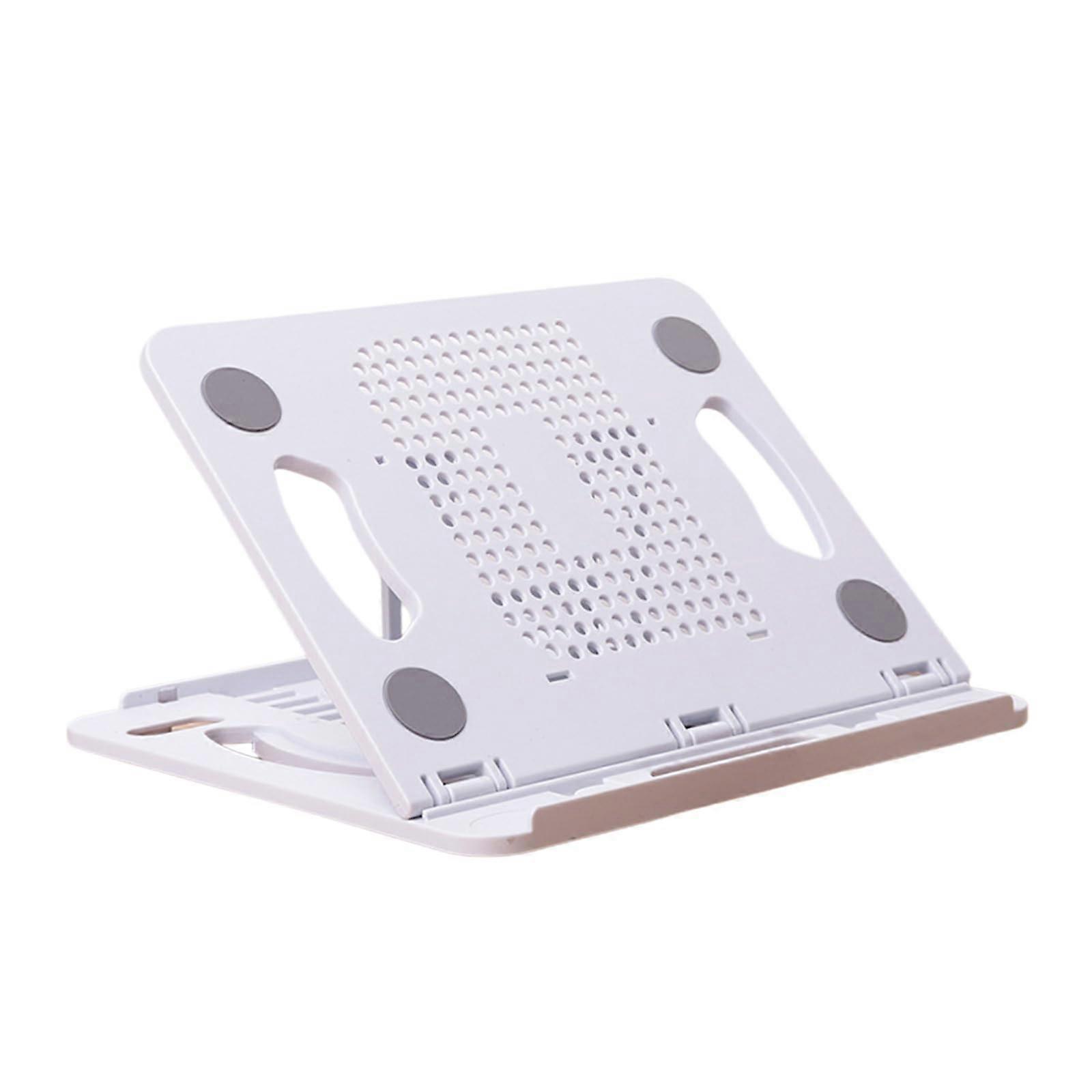 Adjustable Laptop Stand with 360° Rotating Base, Foldable Ergonomic Holder for 15.6 Inch Notebook
