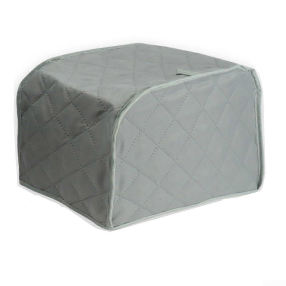 Dustproof Quilted Toaster Cover for 24 Slice Toasters, Durable Easy Clean Gray Protector