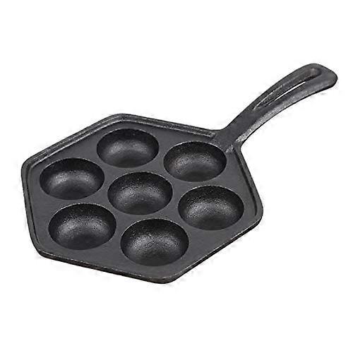 NonStick Aebleskiver Pan for  Spherical Pancakes and MultiRecipe Versatility, Grey