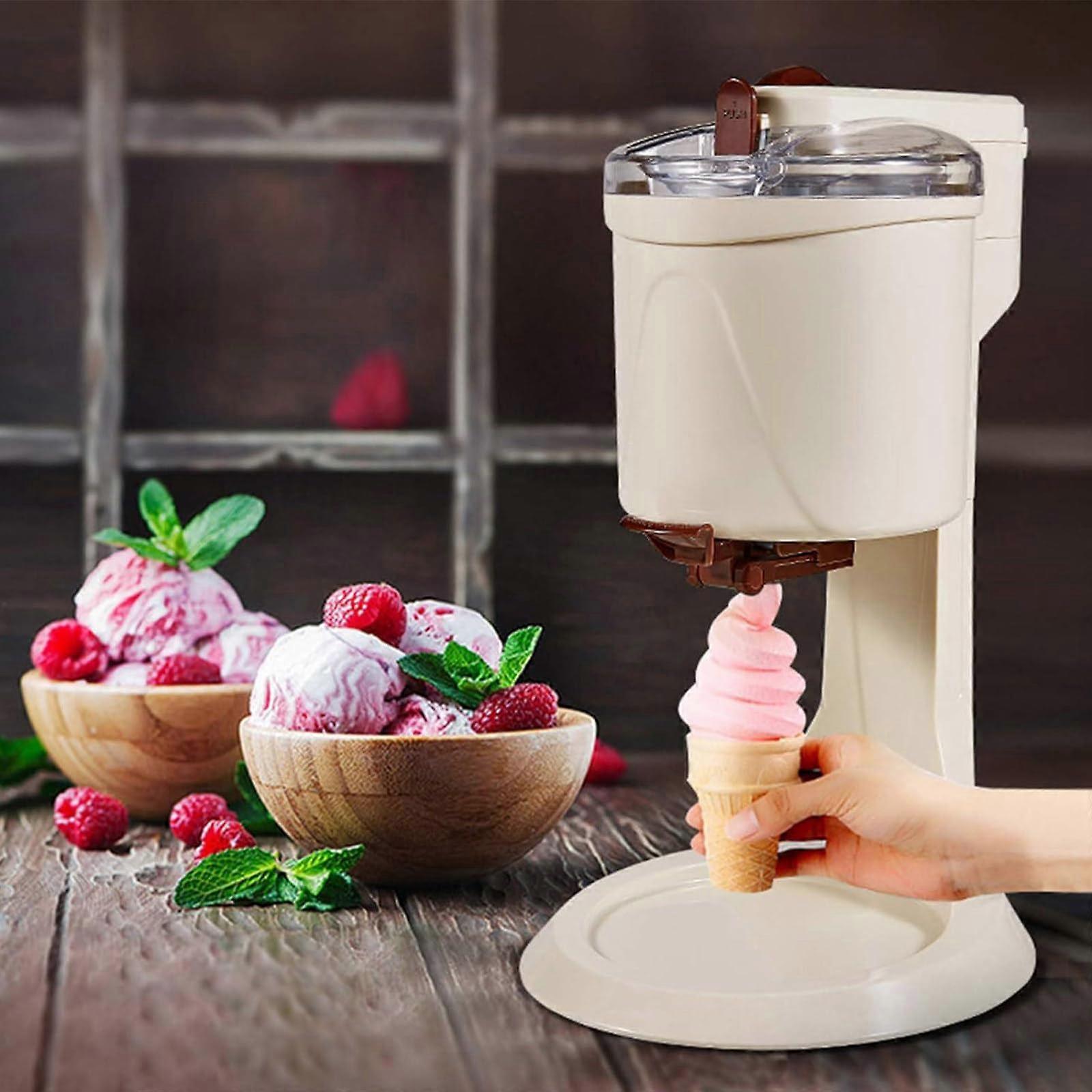 Automatic Soft Serve Ice Cream Maker for Home with 1L Capacity and Easy Clean Design
