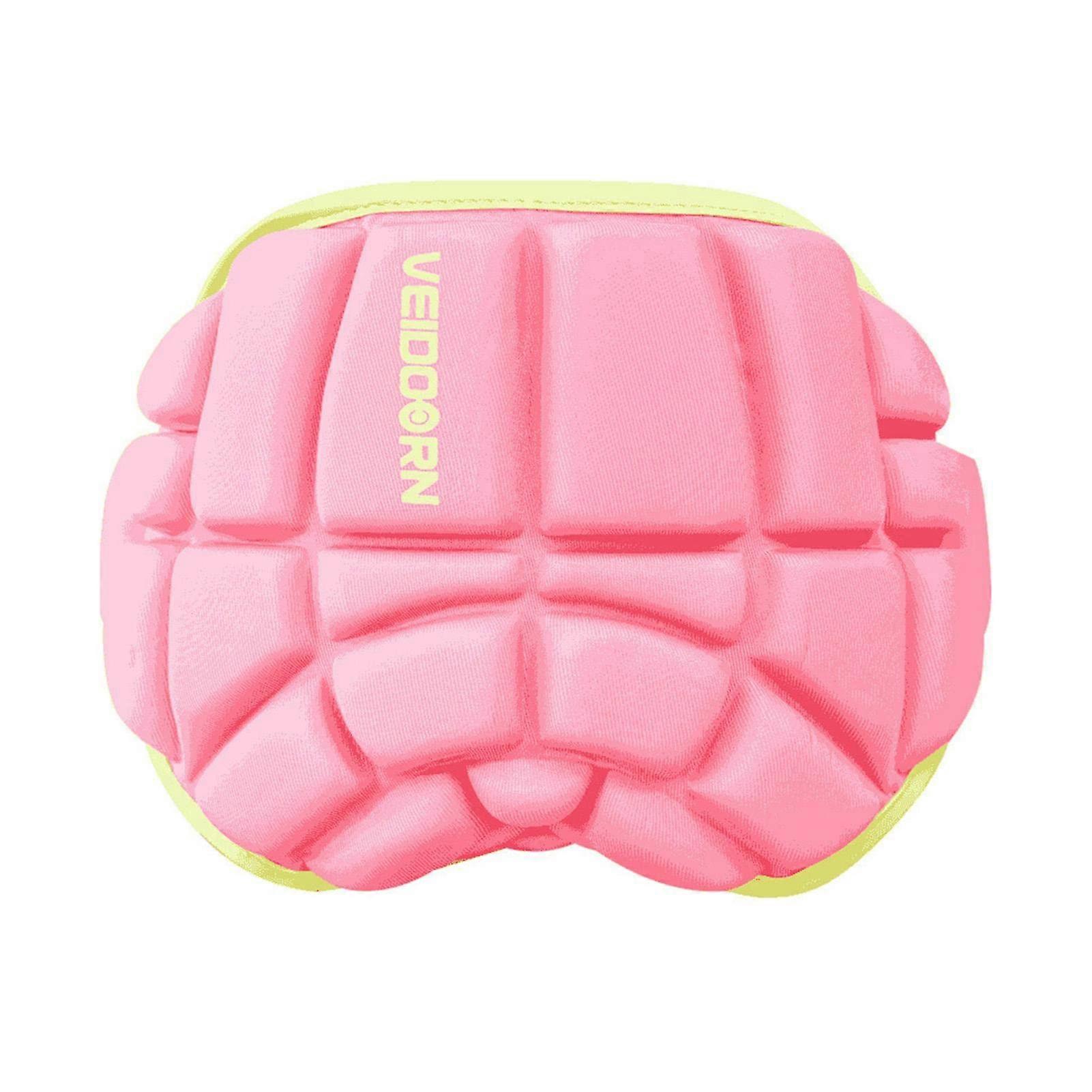 Kids Skating Hip Protector Pad with Extended Hip and Back Protection, Adjustable Straps, Pink