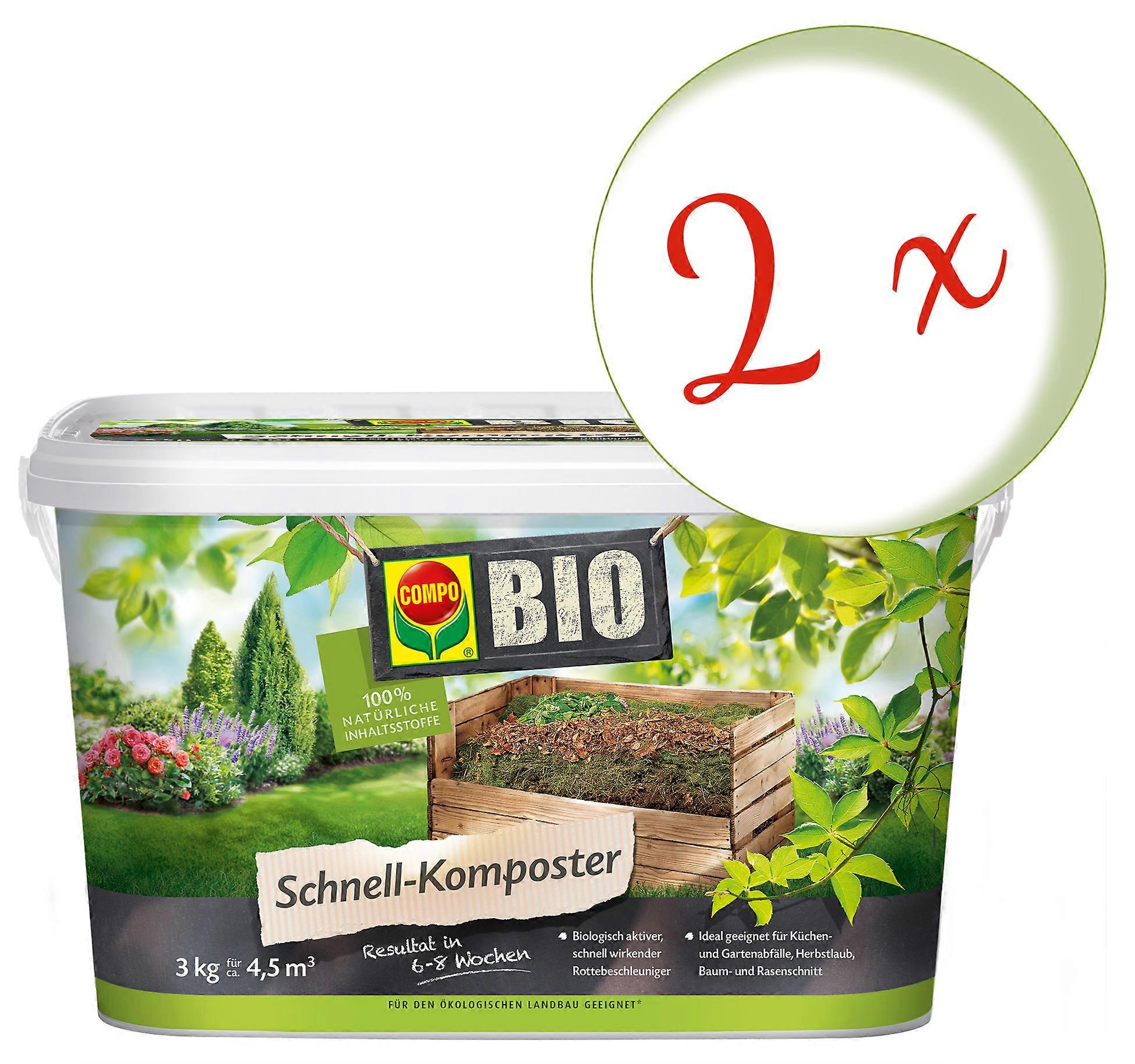 2 x COMPO BIO quick composter, 3 kg