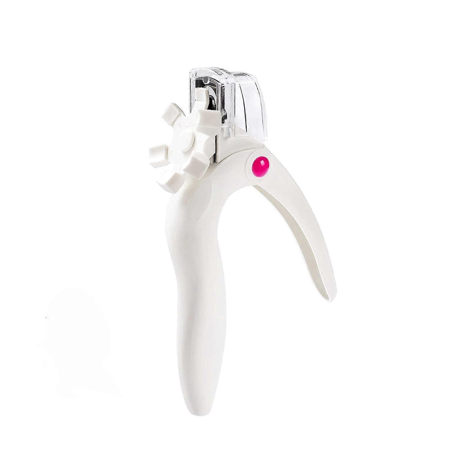 Professional UShaped Nail Clipper with Sharp Blades, White Edge Cutter for False Nails and Tips