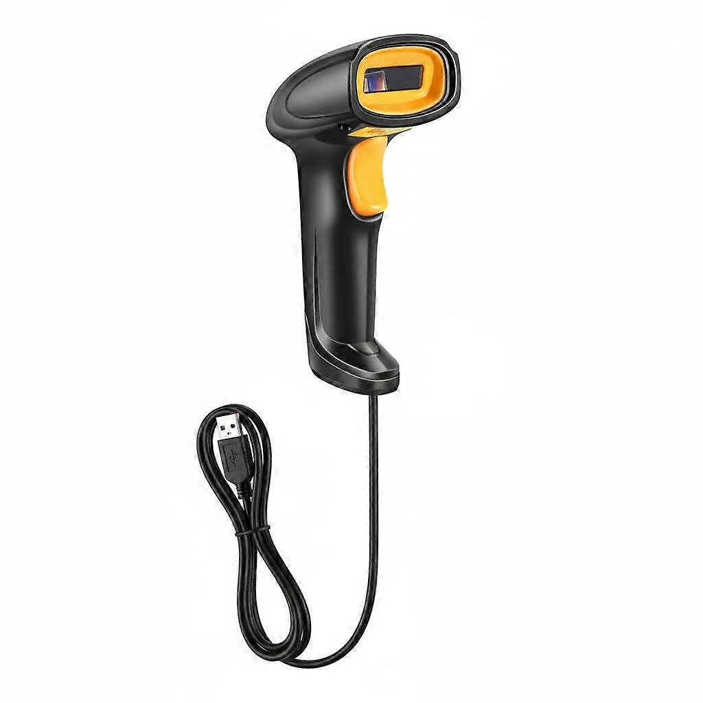 USB Wired Laser Barcode Scanner 1D with  Precision, Auto Scan, Durable Cable for Retail and Warehouse
