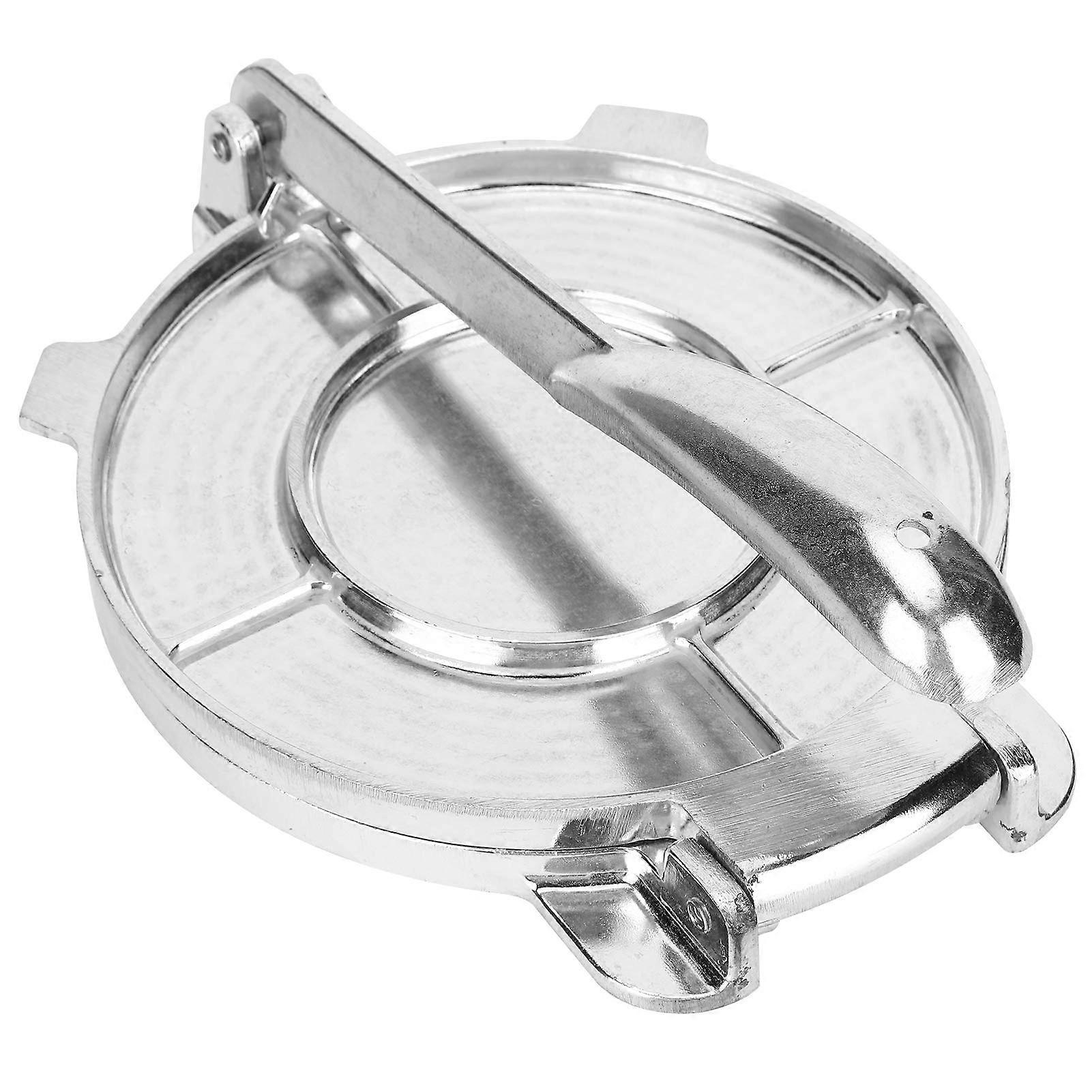Aluminum Tortilla Press with Foldable Handle for Consistent Dough Thickness and Versatile Use