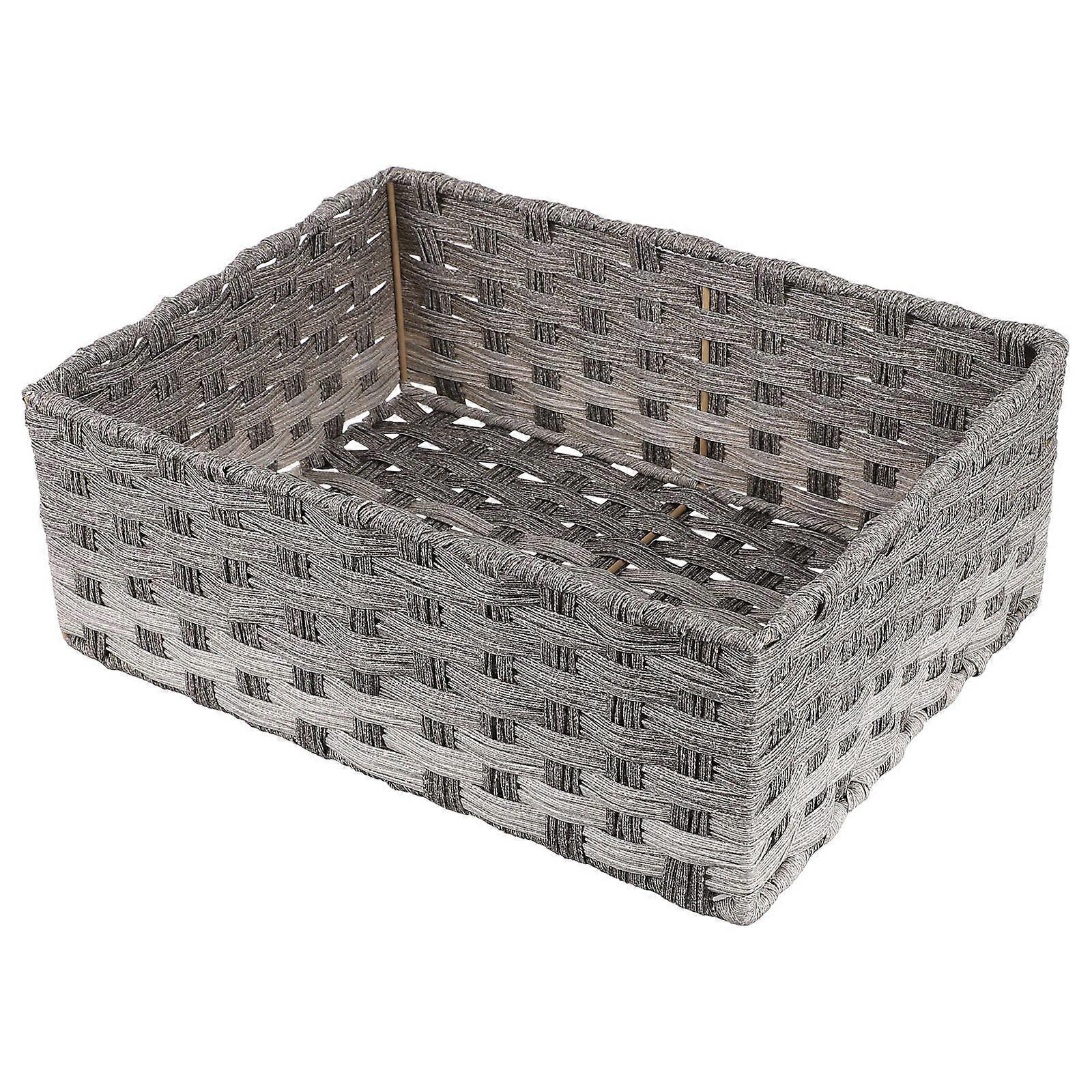 Household Desk Basket Multi-Function Desk Organizer for Storage Grey