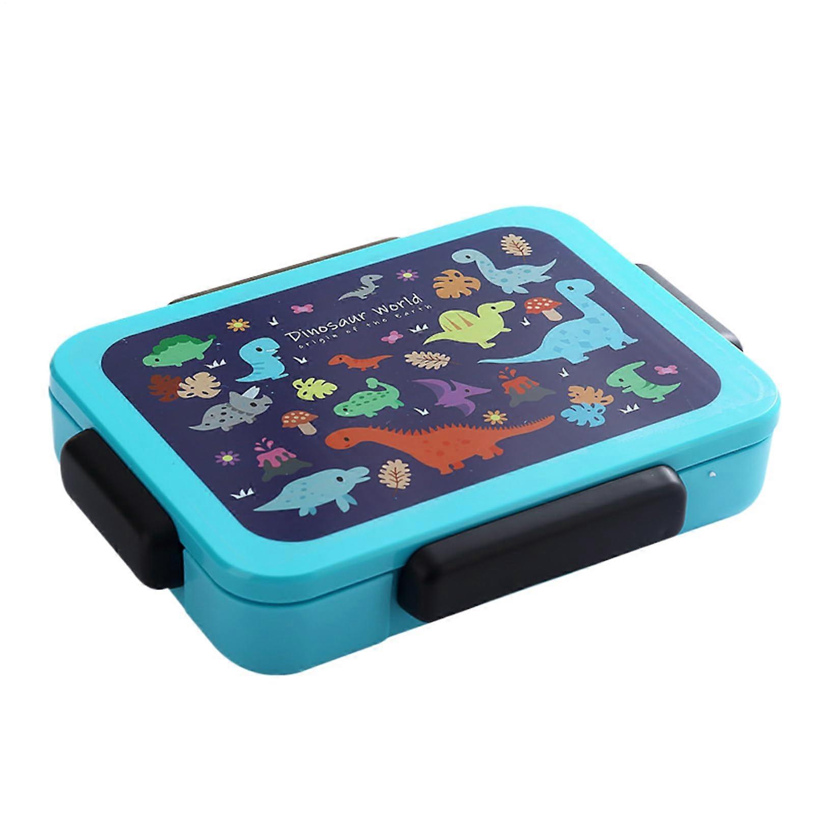 Kids Lunch Box with Tableware, LeakProof 5 Compartment Bento for School, 1200ml EasyClean