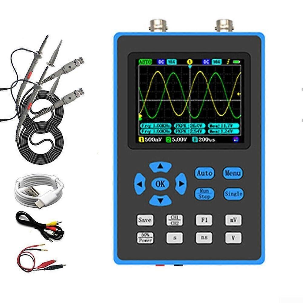 Digital Oscilloscope 120MHz Dual Channel 500Ms/s FPGA with Waveform Generator for Electronics Debugging