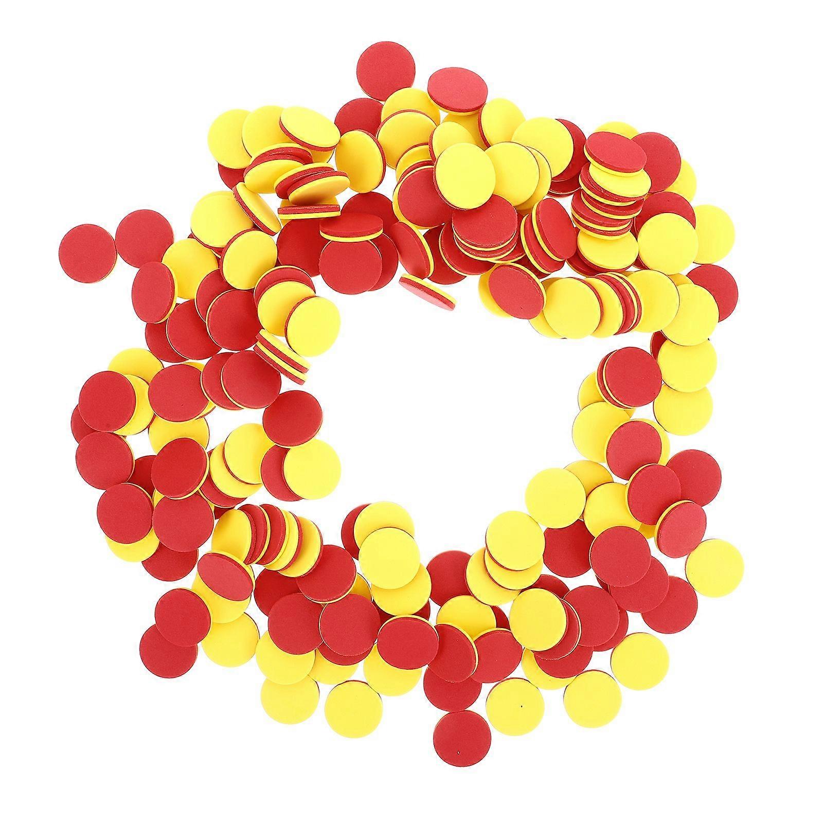 200pcs Two-Color Round Math Counters for Kids Learning Educational Counting Circles for Classroom Activities and Math Games