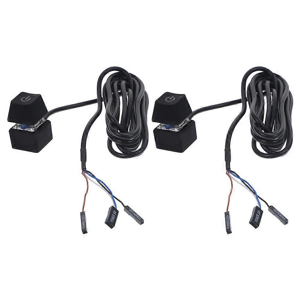 Pc Power Button Extension Cable for Desktop Computer 8Pcs Set